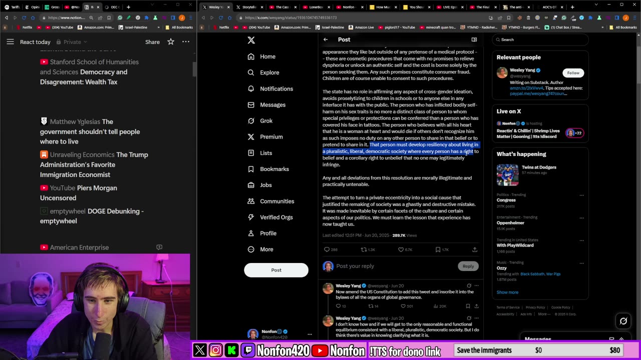 Reactin' & Chillin' | Shrimp Lives Matter | Gooning | !tts !discord