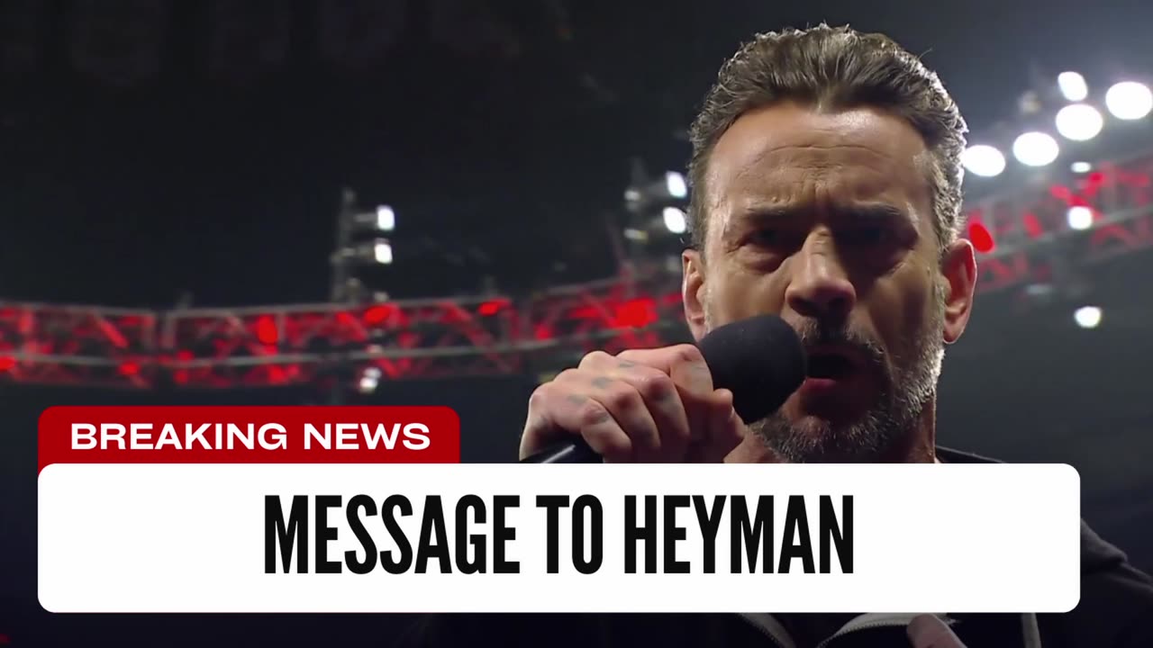 CM Punk Sends Message To Paul Heyman