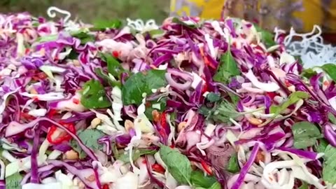 Cooking squid salad recipe and eat