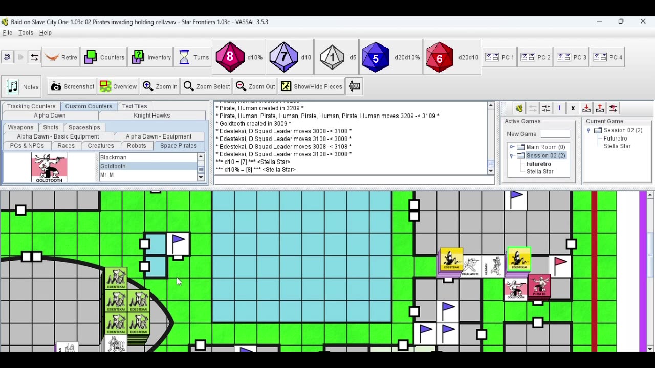 Star Frontiers for Vassal - Session 2 (2025-05-25)
