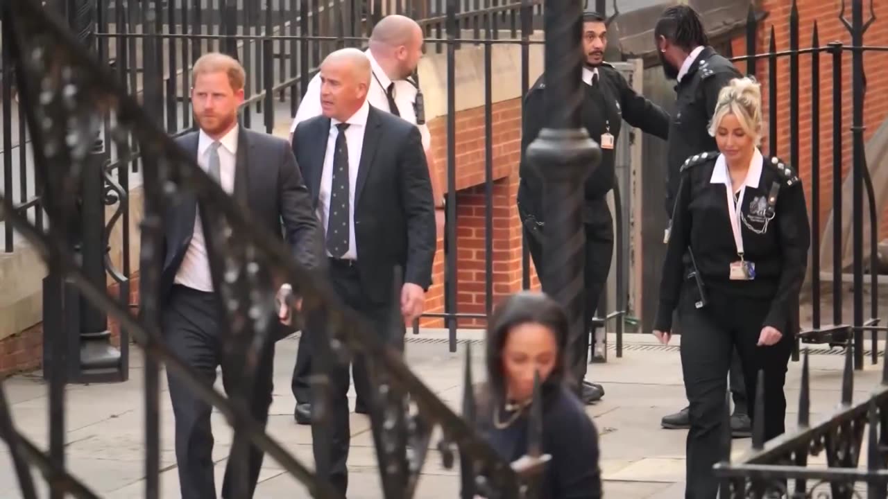 Prince Harry at London court for case against UK over security