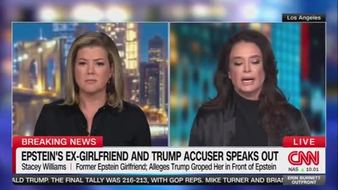 Stacey Williams says President Trump was Epstein's "bro" and "wingman"