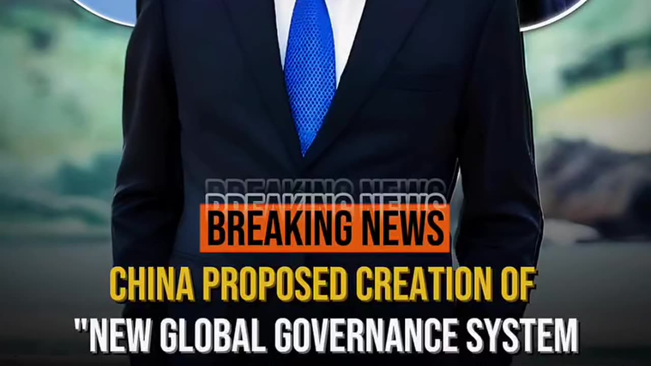 China has recently suggested creating a new global governance system