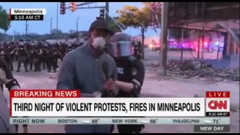 CNN Faking An Arrest of Reporter During Los Angeles Riots