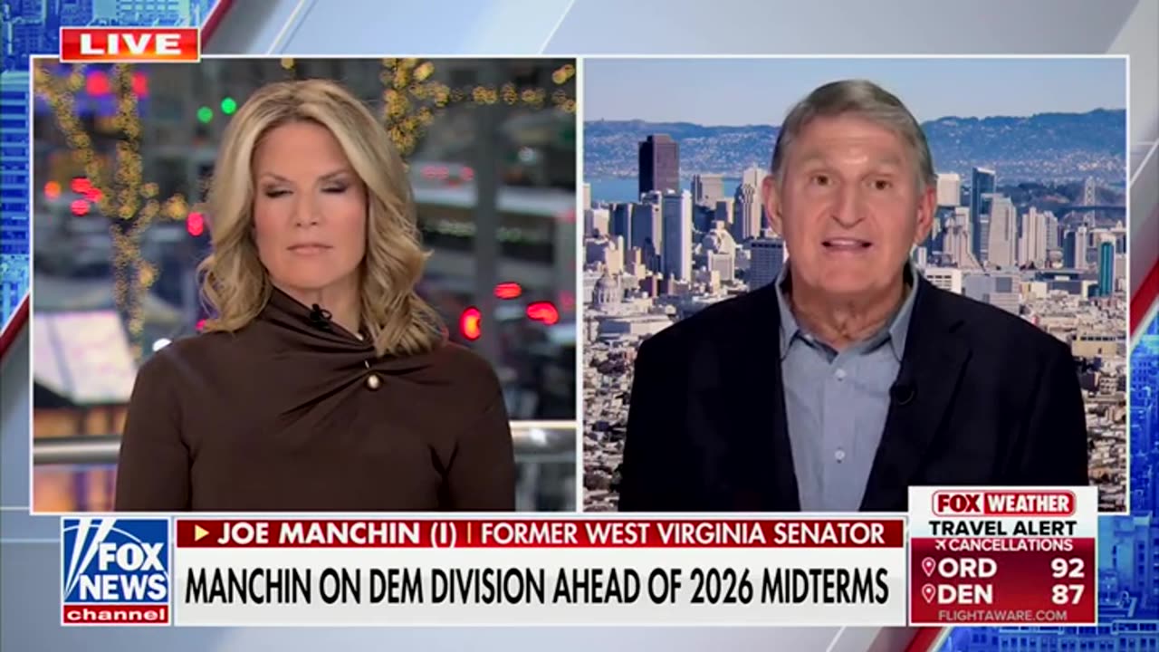 Joe Manchin Laughs When Fox News Host Asks If Jasmine Crockett Is Best Democrat Messenger