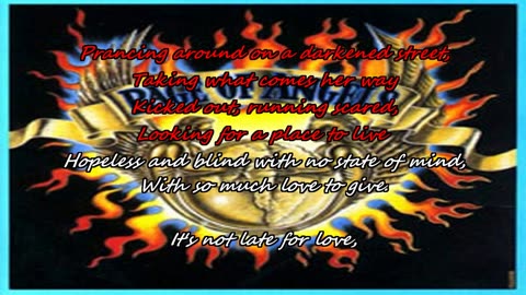 Rage of Angels ~ It's Not Late for Love {karaoke from above}
