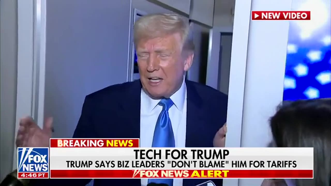 Trump: Tech Leaders Have Told Me "We Don’t Blame You" For Tariffs