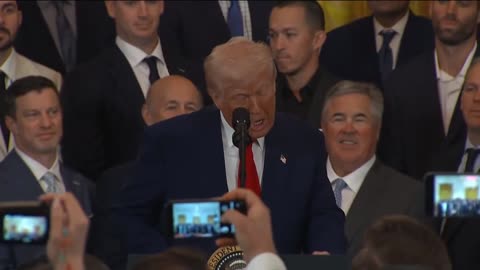 President Trump welcomes LA Dodgers to WH to celebrate 2024 World Series win, April 7, 2024