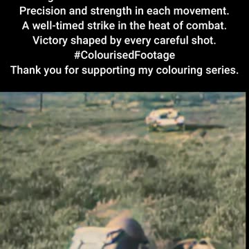British Troops Use Anti-Tank Gun #ColourisedHistory