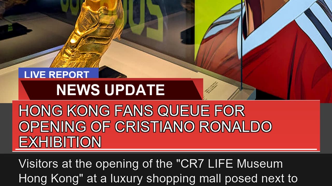 Hong Kong Fans Queue for Opening of Cristiano Rona