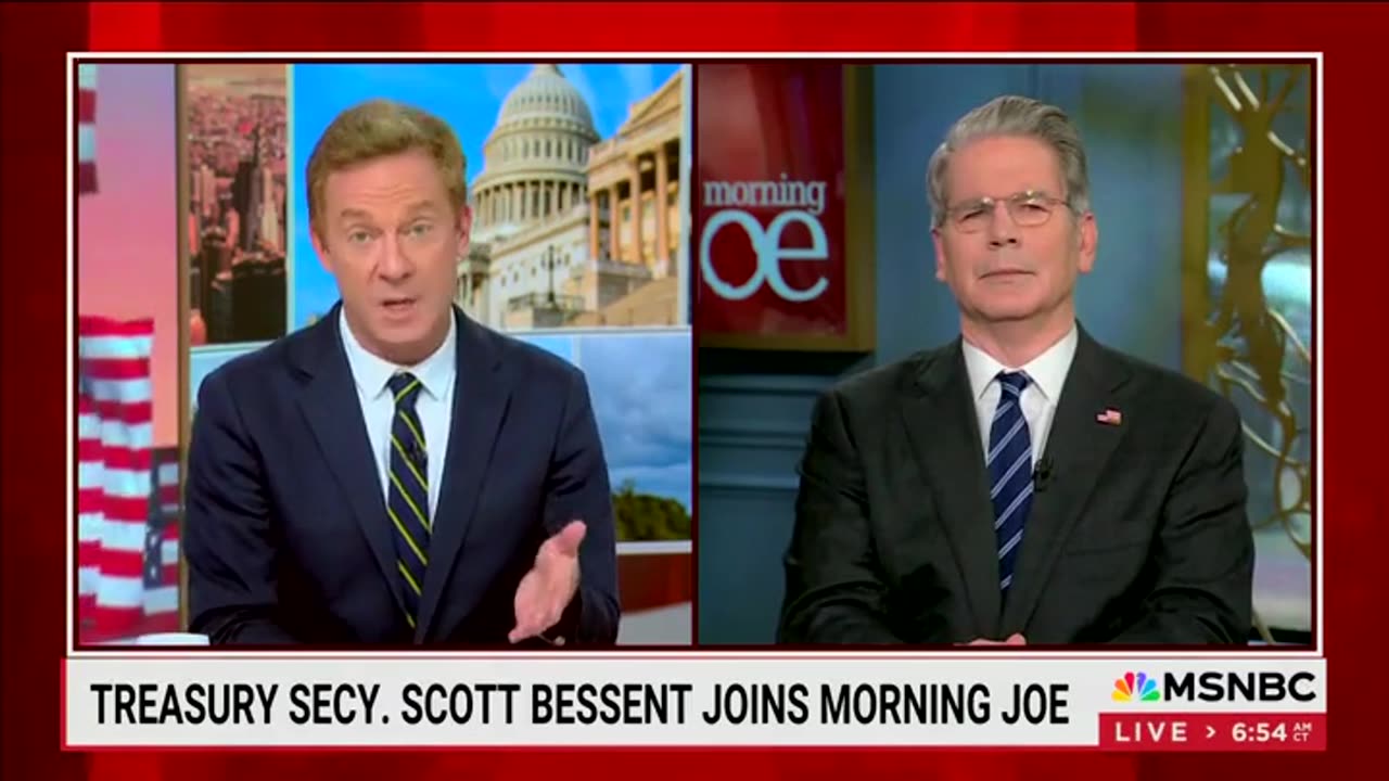 Scott Bessent Swats Down MSNBC Host's Gotcha Questions On Fed Chair
