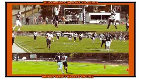 Prototype 473: Buffalo State's Will Cheshire INT TD return vs Ithaca