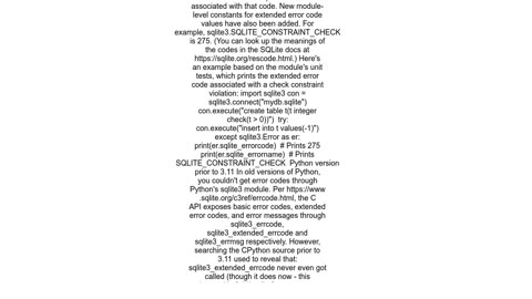 How to get SQLite resulterror codes in Python