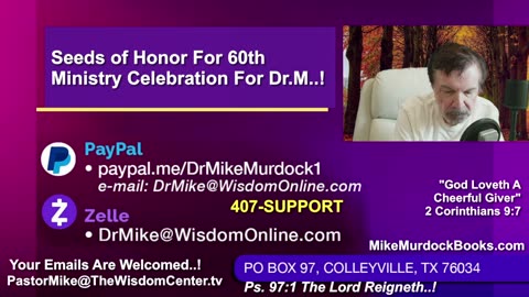 Wed. Sept. 17th - Preacher-Talk With Mike Murdock...!!!