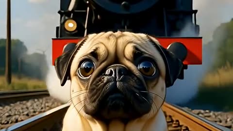 PUG Left on Train Tracks… What Happens Next 😳