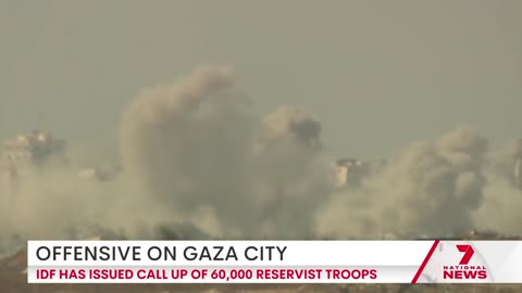 Israel escalates offensive on central Gaza ｜ 7NEWS Australia