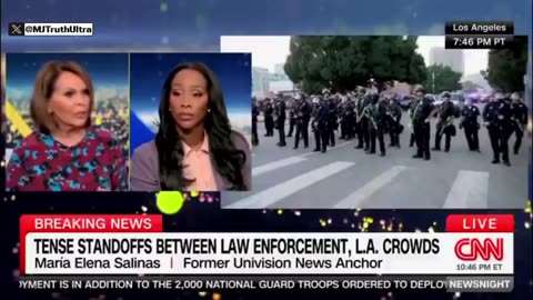 LA RIOTS - CNN, Coming into the United States illegally, is not Illegal, it is not a Crime.