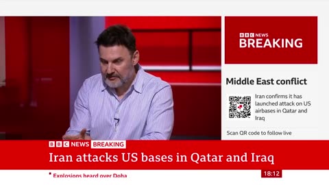 Iran launches missiles at US bases in Qatar and Iraq, state media reports | BBC News