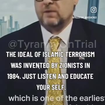 Zionists Invented Islamic Terrorism