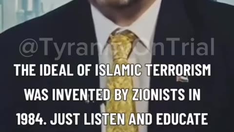 Zionists Invented Islamic Terrorism