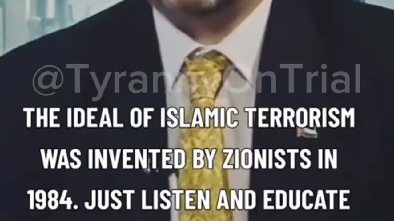 Zionists Invented Islamic Terrorism