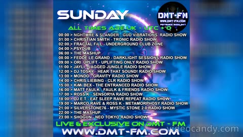 DMT FM Weekly Schedule - Monday 01-09-2025 - Sunday 07-09-2025