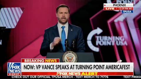 JD VANCE speaks at TPUSA December 21 2025