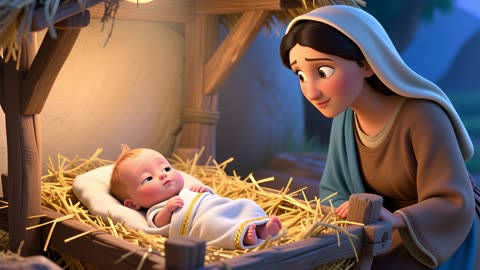 Baby Jesus in the Hay 🎶 Christmas Song for Children | Little Lamb Studios Music Video
