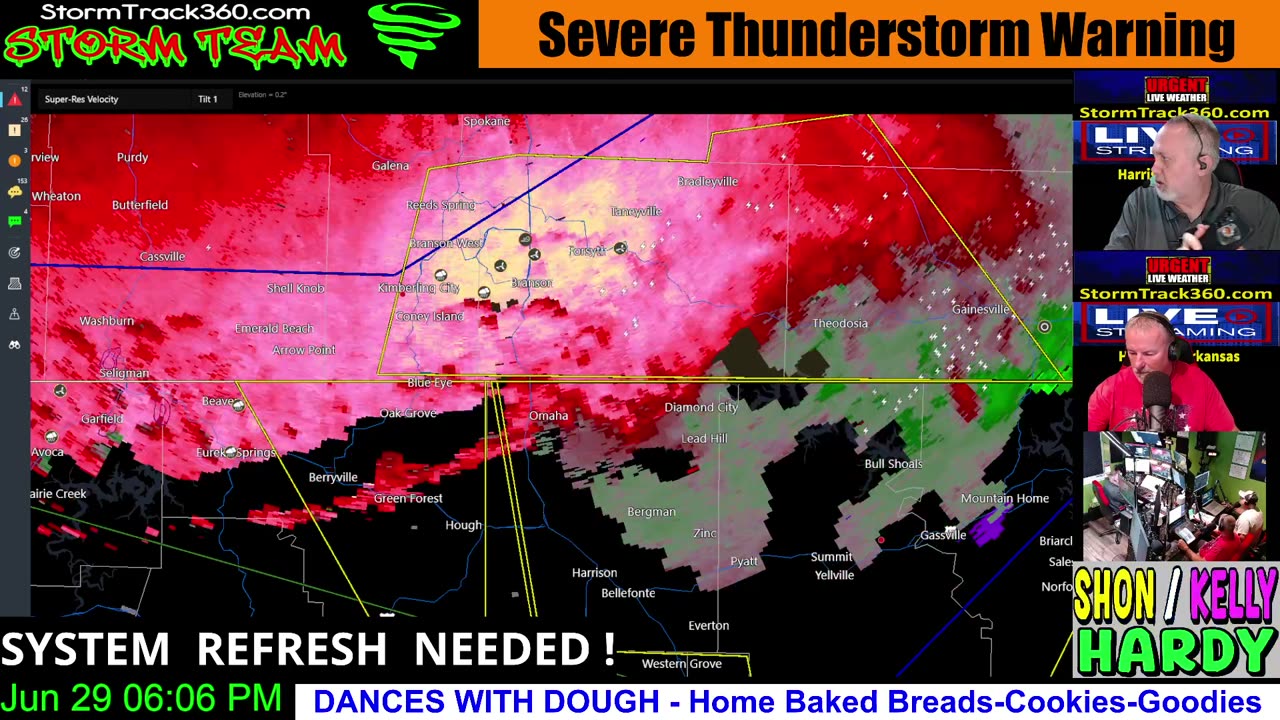 LIVE SEVERE WEATHER COVERAGE - Arkansas & Missouri Ozarks