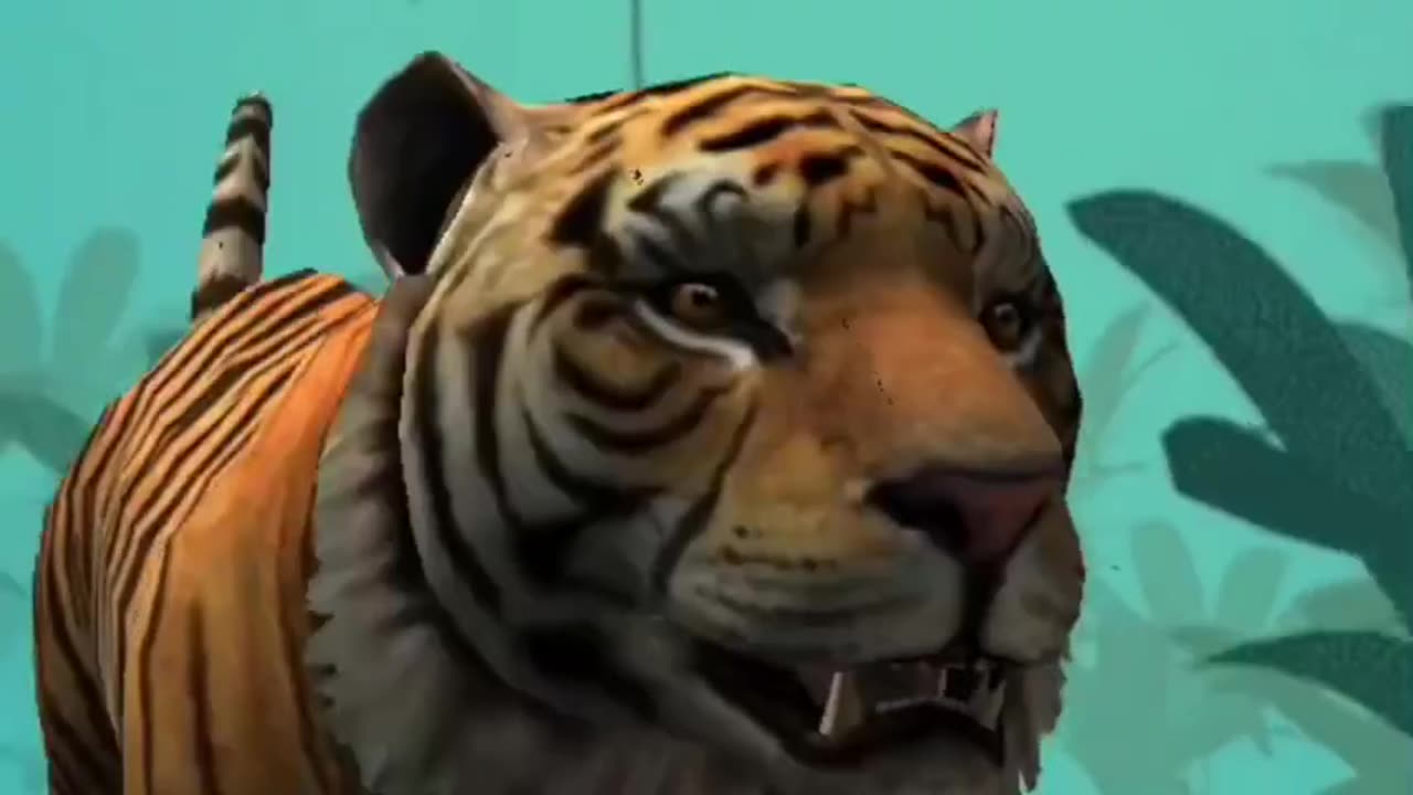 Tiger running Relaxing for 8 hours and 26 minutes.