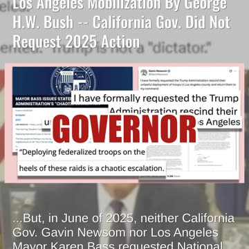 Fact Check: Trump's Mobilization Of Military Does NOT Match 1992 LA Mobilization By George H.W. Bush