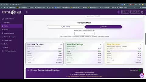 VERITAS VAULT NEDERLAND (beste demo) AUTOMATISCHE CRYPTO STAKING WINST (002) TOP TEAM ROB BUSER