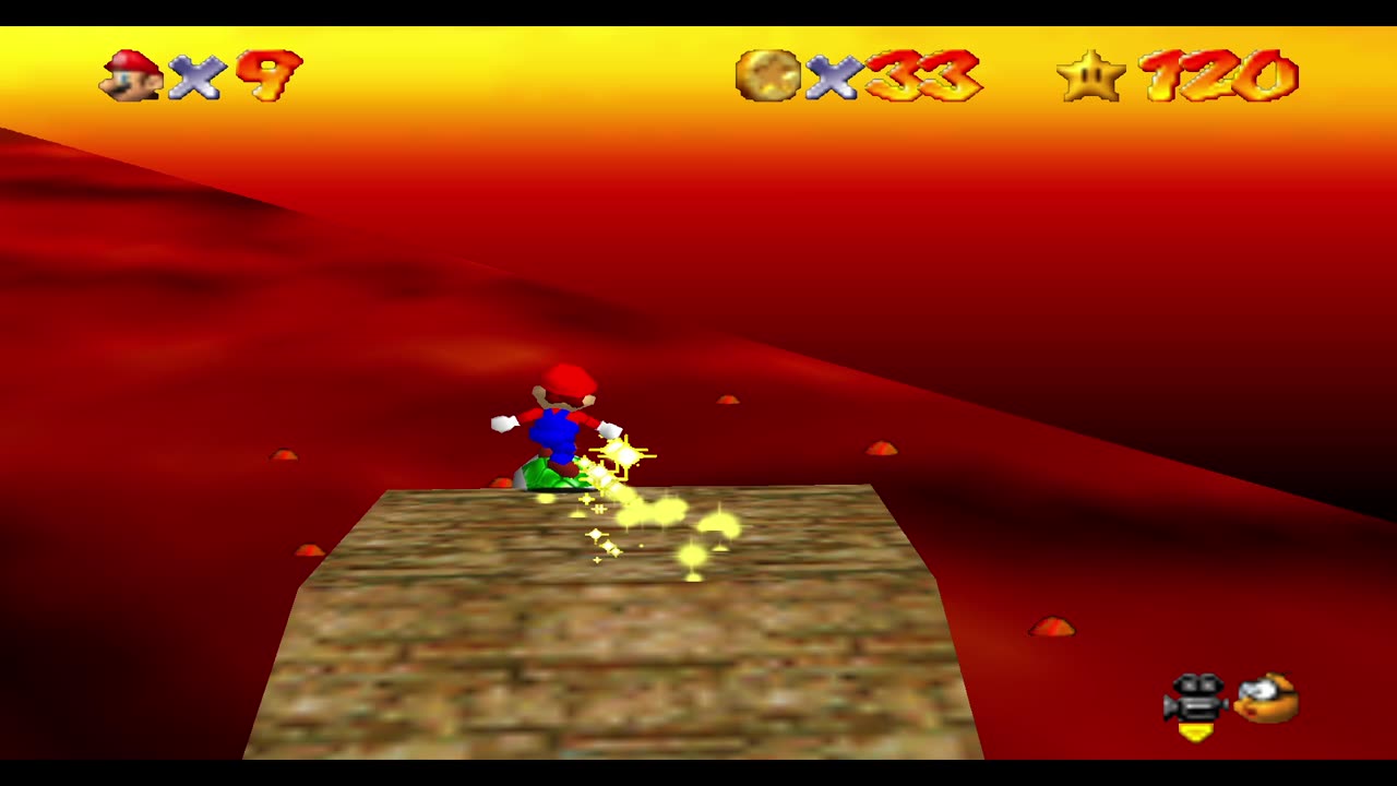 Super Mario 64 [Remaining RA] - Hot Shell Ride for Golden Coins [NC]