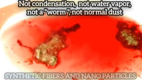 Materials from chemtrails in wine