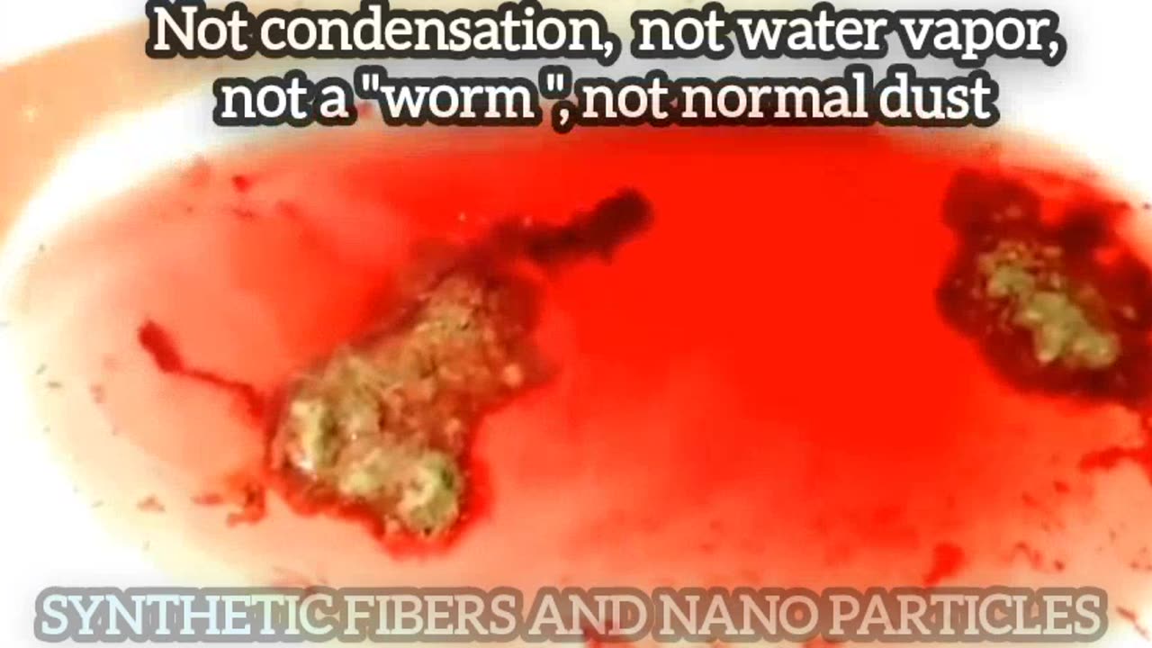 Materials from chemtrails in wine