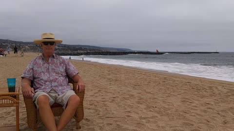 The Beach Captain in Time-Lapse. The Wedge, Newport Beach, California. TL 026