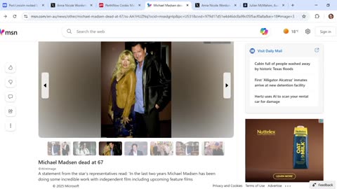 Thoughts on symbolic patterns in MSM reporting of deaths of Michael Madsen and Julian McMahon