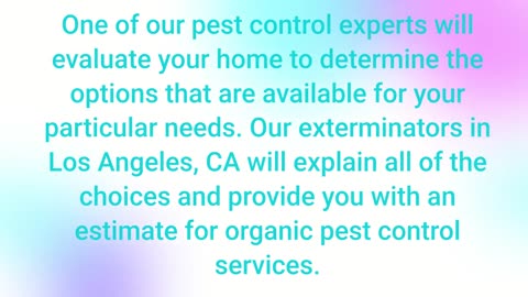 Ecola Termite - Organic Pest Control in Los Angeles, CA