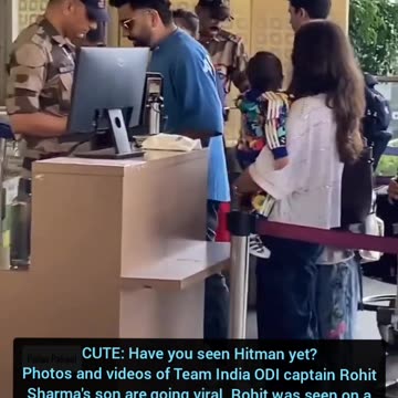 captain Rohit Sharma's son are going video viral