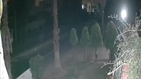 Explosion spotted as drone crashes into fields in Gujranwala, Pakistan; no casualties reported.