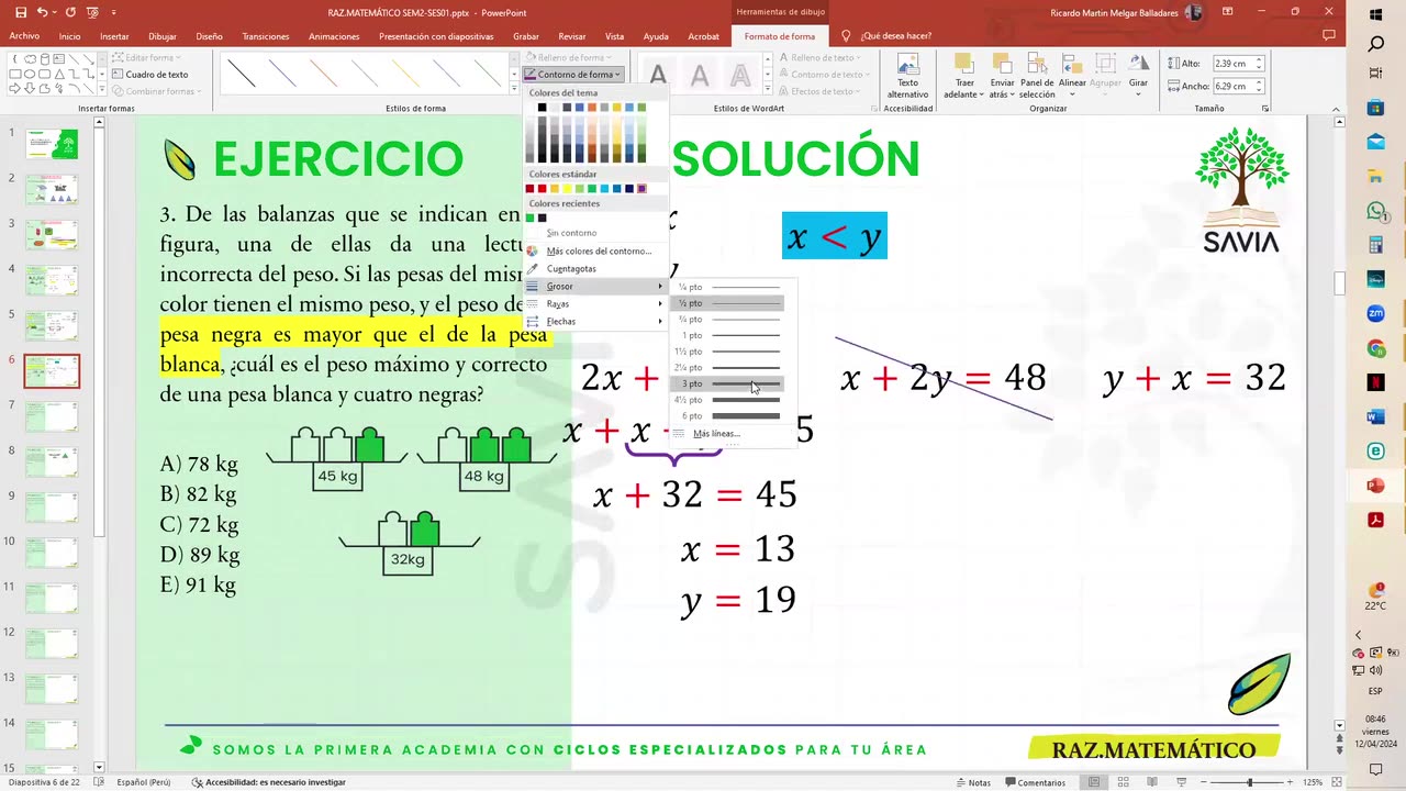 SAVIA REGULAR 2025 | Semana 02 | RM S1