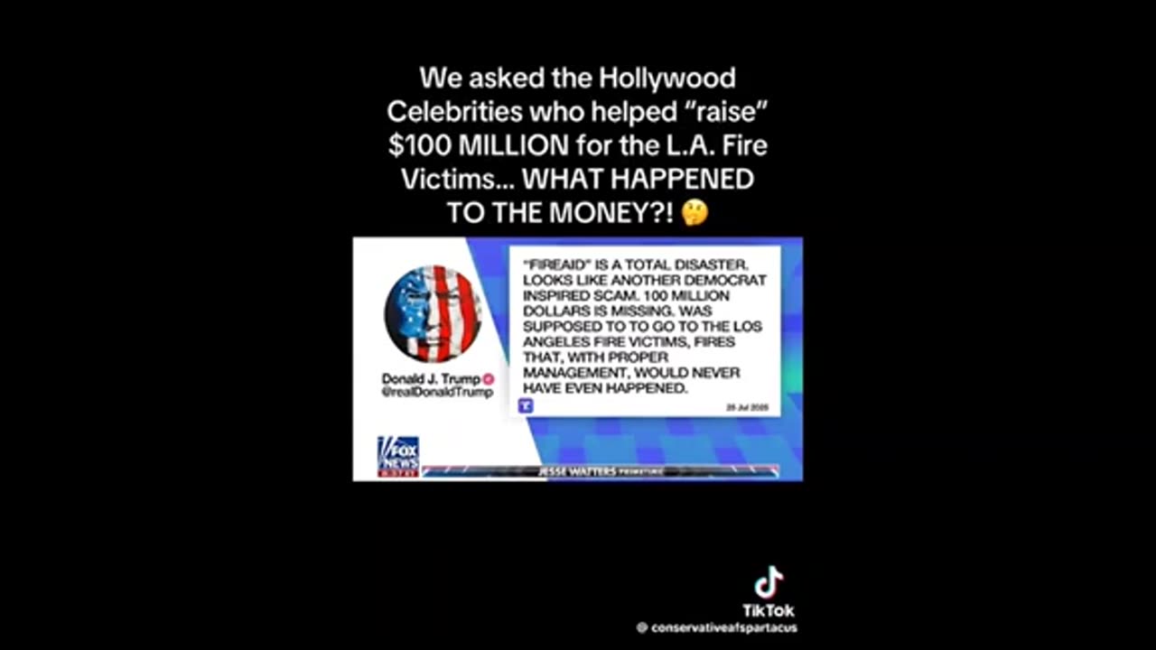 100M in LA Fire-aid money stolen ..