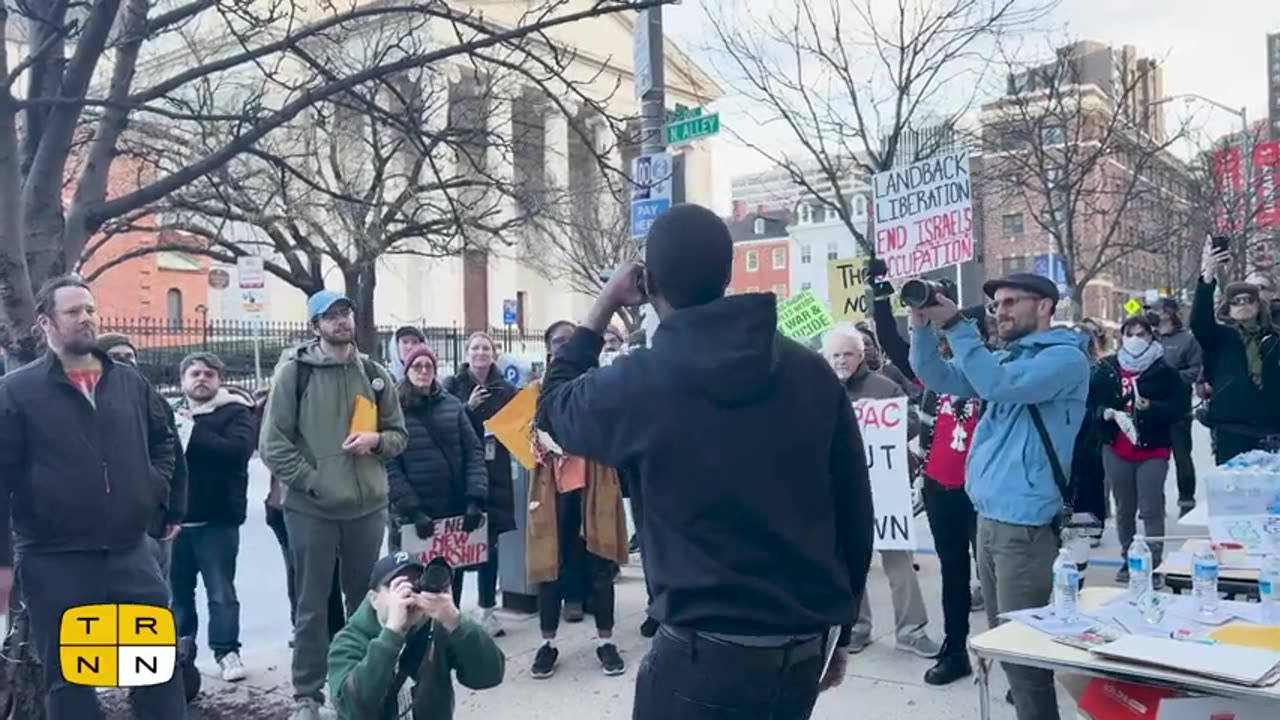 Protesters stand up to Chuck Schumer's pro-Israel book tour