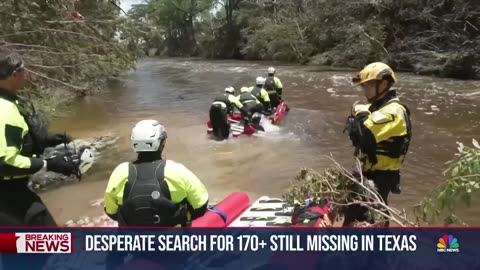Nine million under flood alerts as families still search for 170 missing in Texas