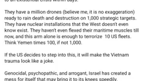 Isreali writer not so keen on Isreal's survivability
