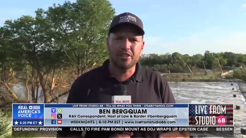 BEN TEARS UP THINKING ABOUT HIS DAUGHTERS AS HE REPORTS FROM THE GUADALUPE RIVER