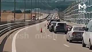 🚧🛑 Ukraine Russia War | Record Traffic Jam on the Crimean Bridge Amid Conflict | RCF