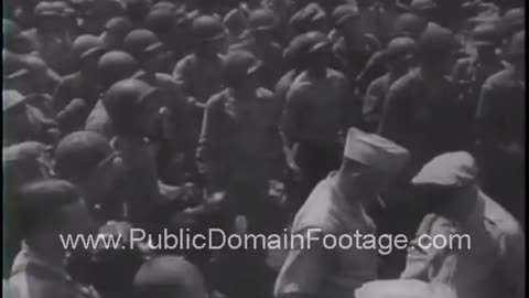 Sea Battle of the Philippines newsreel archival stock footage www.PublicDomainFootage.com