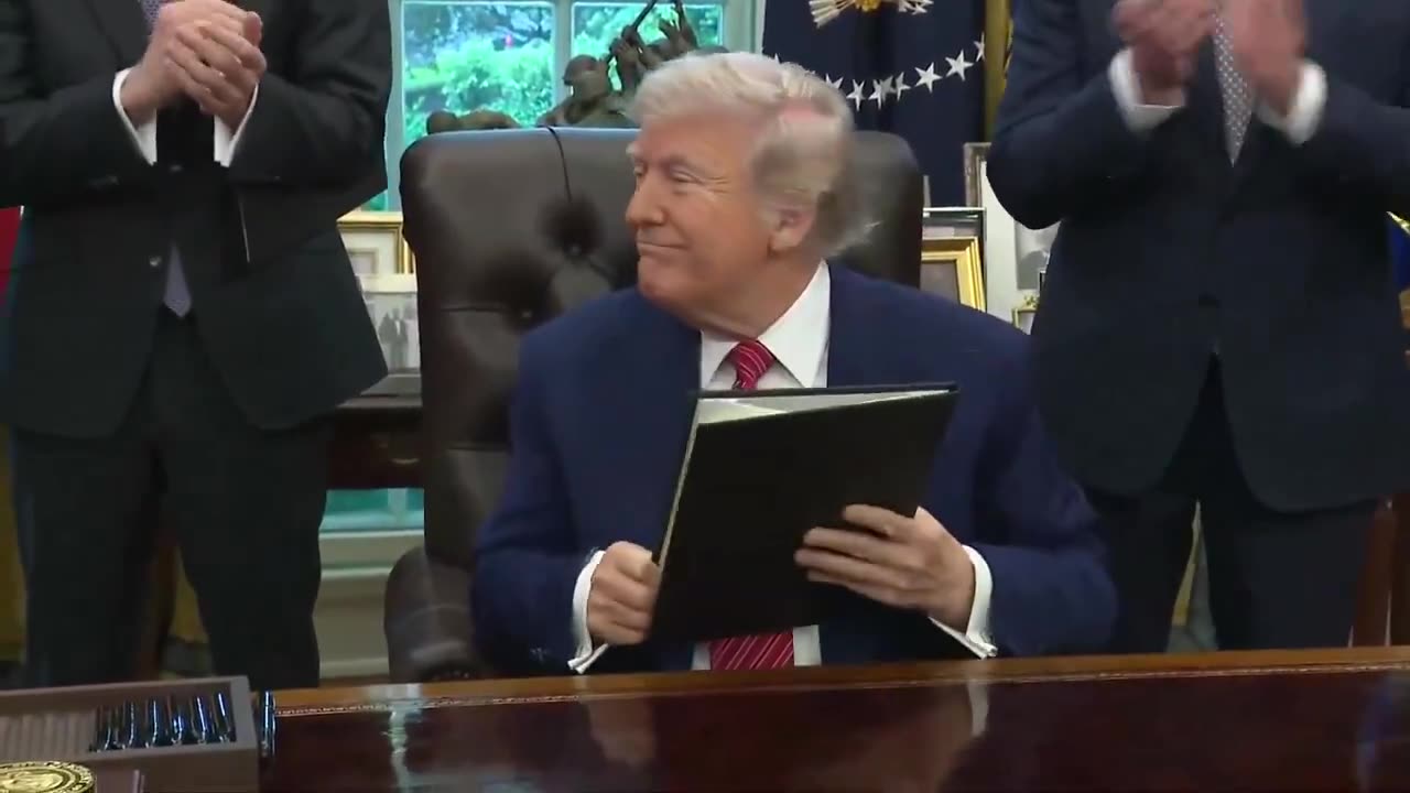 Trump signs an Executive Order to expedite and promote the