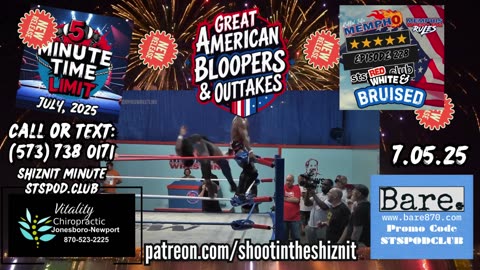 SHIZNIT MINUTE 7.05.25-BT talks MEMPHIS WRESTLING!!!